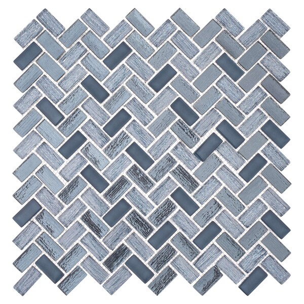 Andova Tiles SAMPLE-Velmo 1 in. x 1.25 in. Glass Mosaic Wall Tile - SAM-ANDVEL1015