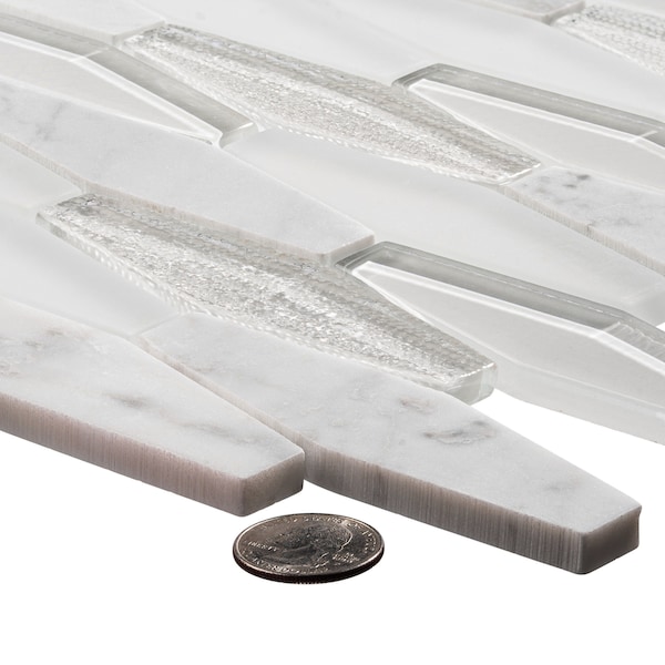 Andova Tiles ANDOVA TILES Odyssey 1.25" x 4" Natural Stone Color Variation Novelty Mosaic Wall Tile - ANDODY505