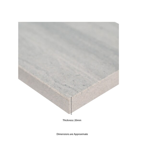 Msi Fossil River 6 " X 12 " Matte Porcelain Paver Tile, PK4 - ZOR-LSC-0201