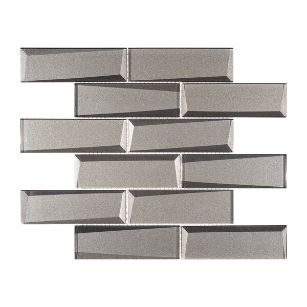 Andova Tiles SAMPLE-Daazen Borealis 2 in. x 6 in. Glass Mosaic Wall Tile - SAM-ANDDAA971