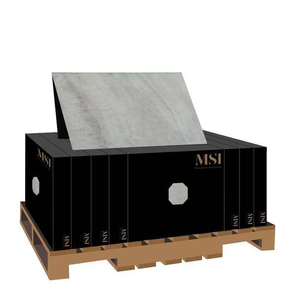 Msi Praia Grey 13 in.  X 24 in.  Glazed Porcelain Pool Coping, 2PK - ZOR-LSC-0079