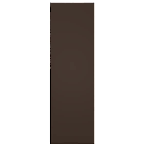 Ekena Millwork True Fit PVC Cedar Park Fixed Mount Shutters, Raisin Brown, 18W x 80H, PR - TFP001CP18X080TB