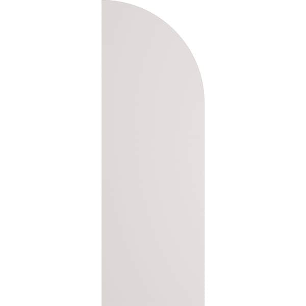 Ekena Millwork True Fit PVC, Three Board Arch Top Joined Board-n-Batten Shutters, Unfinished, 16 1/8W x 43H, PR - TFP101BA16X043UN