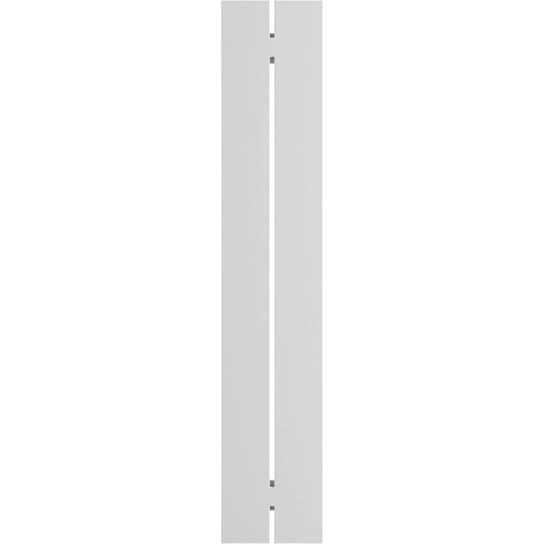 Ekena Millwork True Fit PVC, Two Board Spaced Board-n-Batten Shutters, Track Green, 11 1/4W x 73H, PR - TFP101SBF11X073TG
