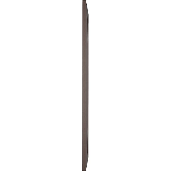 Ekena Millwork True Fit PVC San Carlos Mission Style Fixed Mount Shutters, Raisin Brown, 15W x 80H, PR - TFP001SC15X080TB