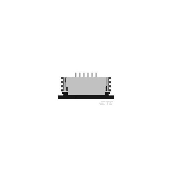 Ensamble conector horizontal de flexión de 1mm, fondo, 6 pines - 84952-6