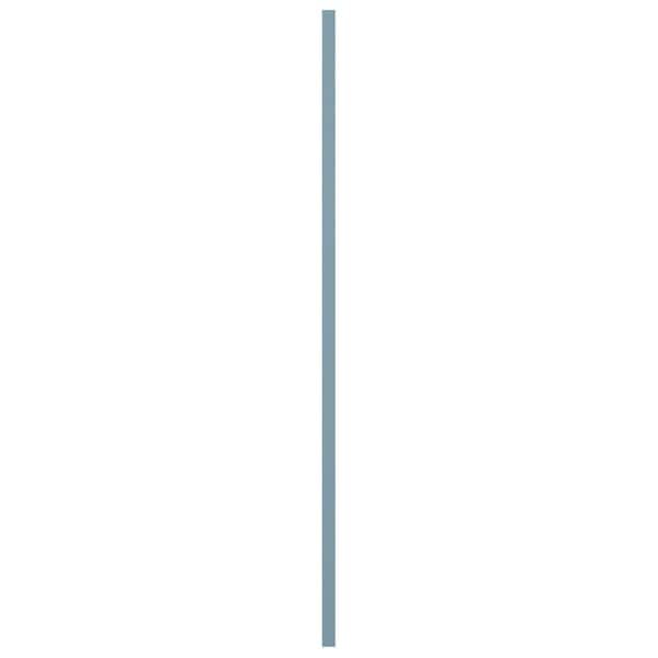 Ekena Millwork True Fit PVC Center Circle Arts & Crafts Fixed Mount Shutters, Peaceful Blue, 18W x 65H, PR - TFP001AC18X065SB