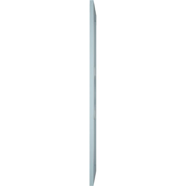 Ekena Millwork True Fit PVC Center Circle Arts & Crafts Fixed Mount Shutters, Peaceful Blue, 18W x 65H, PR - TFP001AC18X065SB