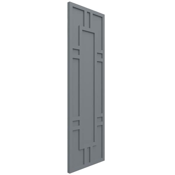 Ekena Millwork True Fit PVC Hastings Fixed Mount Shutters, Ocean Swell, 12W x 45H, PR - TFP001HS12X045CH