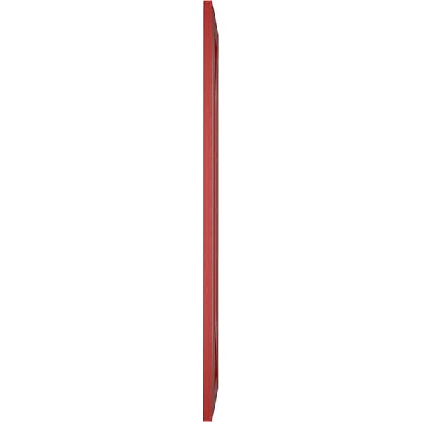 Ekena Millwork True Fit PVC San Carlos Mission Style Fixed Mount Shutters, Fire Red, 15W x 69H, PR - TFP001SC15X069BR