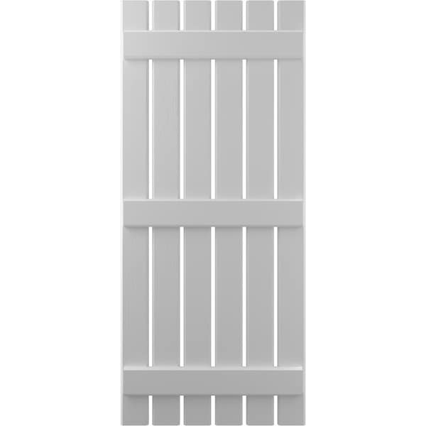 Ekena Millwork Americraft 6-Board (3 Batten) Exterior Real Wood Spaced Board-n-Batten Shutters, ARW401SB623X36PRH - ARW401SB623X36PRH