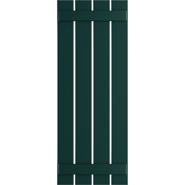 Ekena Millwork True Fit PVC Four Board Spaced Board-n-Batten Shutters, Thermal Green , 23W x 67H, PR - TFP101SBF23X067FG