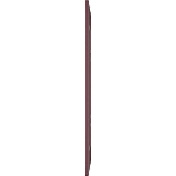 Ekena Millwork True Fit PVC Hastings Fixed Mount Shutters, Wine Red, 18W x 43H, PR - TFP001HS18X043WR