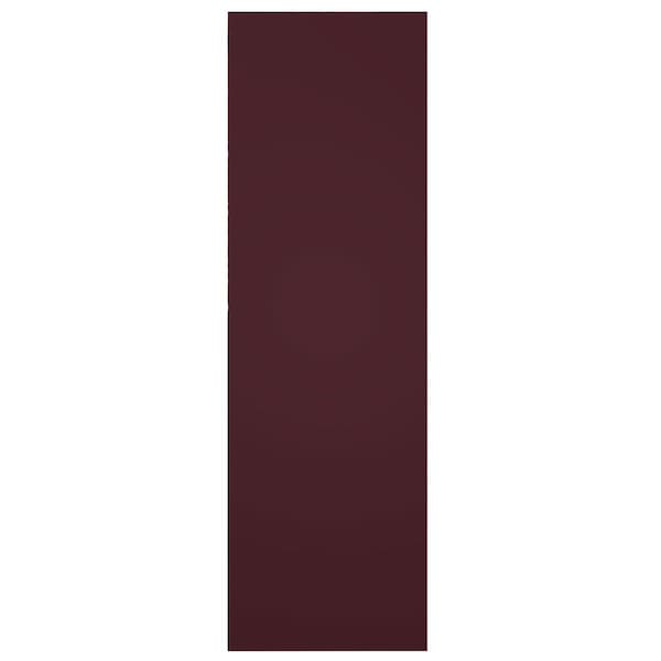 Ekena Millwork True Fit PVC Single Panel Chevron Modern Style Fixed Mount Shutters, Wine Red, 18W x 34H, PR - TFP001CV18X034WR