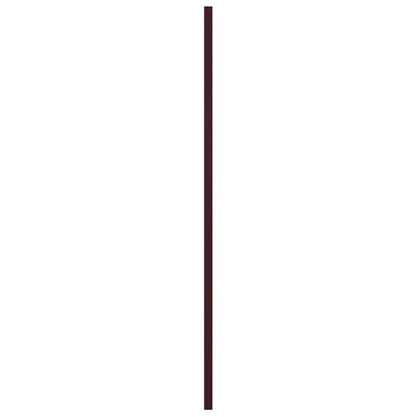 Ekena Millwork True Fit PVC Single Panel Chevron Modern Style Fixed Mount Shutters, Wine Red, 18W x 34H, PR - TFP001CV18X034WR