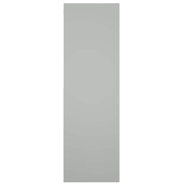 Ekena Millwork True Fit PVC Two Equal Raised Panel Shutters, Hailstorm Gray, 18W x 75H, PR - TFP101RPF18X075ST