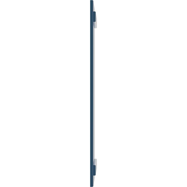 Ekena Millwork True Fit PVC Two Board Joined Board-n-Batten Shutters, Sojourn Blue, 10 3/4W x 63H, PR - TFP101BBF11X063HB