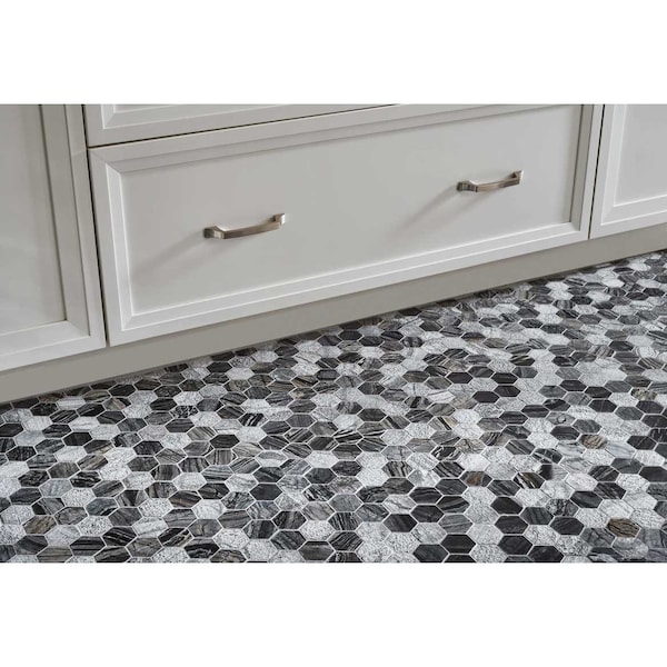 Msi Henley Hexagon 12 In. X 12 In. X 10 Mm Natural Marble Mesh-Mounted Mosaic Tile, 10PK - ZOR-MD-0431