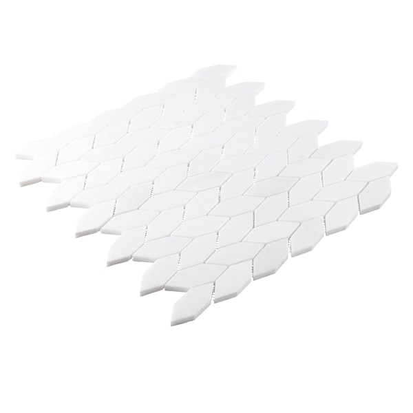 Andova Tiles ANDOVA TILES Channing 1" x 2.5" Marble Honeycomb Mosaic Wall & Floor Tile - ANDCHA137