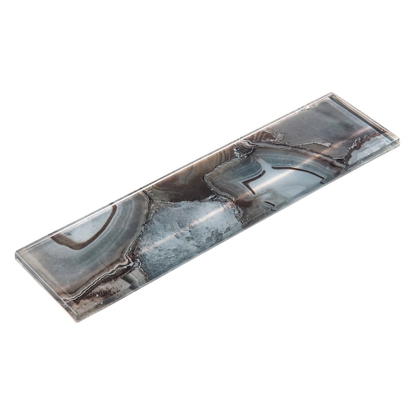 Andova Tiles ANDOVA TILES Myst 3" x 12" Glass Marble Look Subway Wall Tile, PK15 - ANDMYS247