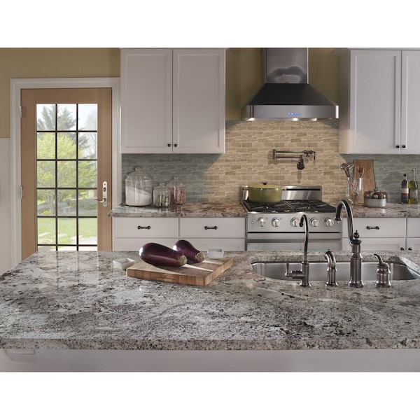 Msi Veneto Gray SAMPLE Polished Porcelain Mesh-Mounted Mosaic Floor And Wall Tile - ZOR-PT-0494-SAM