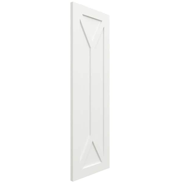 Ekena Millwork True Fit PVC San Carlos Mission Style Fixed Mount Shutters, Unfinished, 15W x 56H, PR - TFP001SC15X056UN
