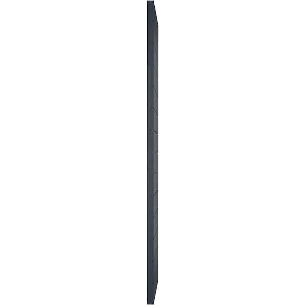 Ekena Millwork True Fit PVC Horizontal Slat Modern Style Fixed Mount Shutters, Starless Night Blue, 12W x 31H, PR - TFP001HZ12X031OB