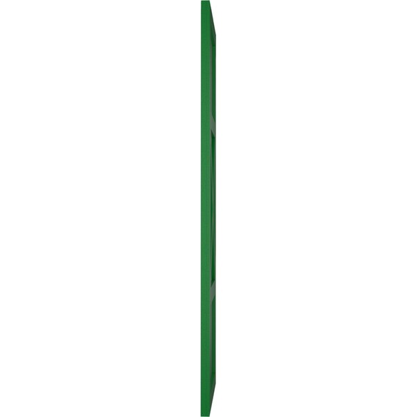 Ekena Millwork True Fit PVC Center X-Board Farmhouse Fixed Mount Shutters, Viridian Green , 12W x 37H, PR - TFP107FH12X037HG