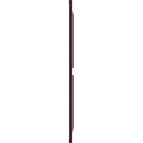 Ekena Millwork True Fit PVC Two Equal Flat Panel Shutters, Wine Red, 12W x 55H, PR - TFP101FPF12X055WR