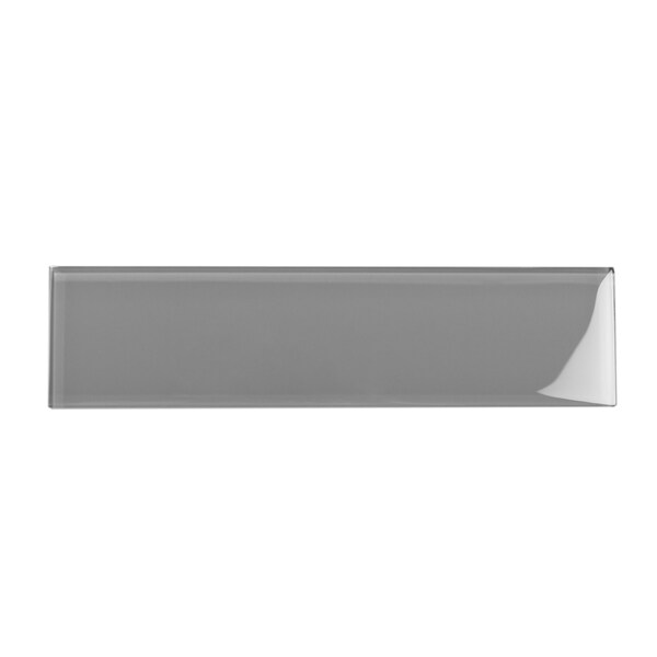 Apollo Tile Sample of 3X12 Soft Grey Glossy Subway Glass Tile 5 Sq.Ft. - APLA99092312EC103 SAMPLE