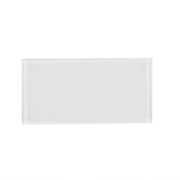 Apollo Tile Sample of 3X6 Frosted Soft White Subway Glass Tile 5 Sq.Ft. - APLA99066M36EC100 SAMPLE