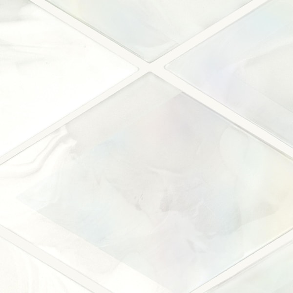 Daltile Starcastle 3'' x 6'' Diamond Scale Glass Wall Mosaic, 15PK - SC72DIAMNSCMSST