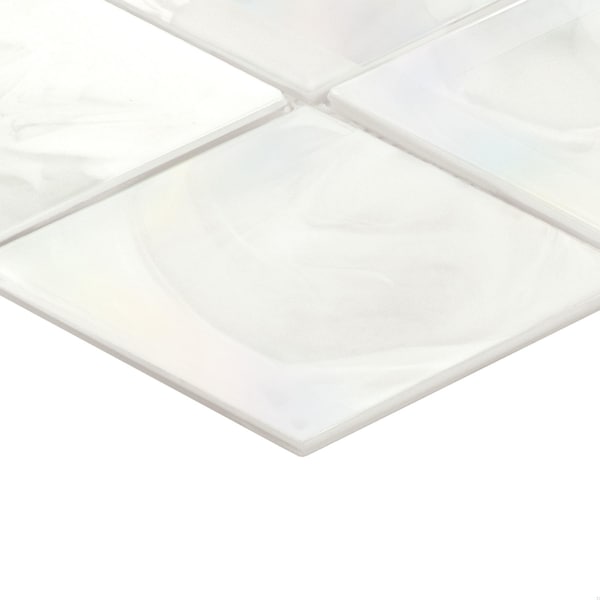 Daltile Starcastle 3'' x 6'' Diamond Scale Glass Wall Mosaic, 15PK - SC72DIAMNSCMSST
