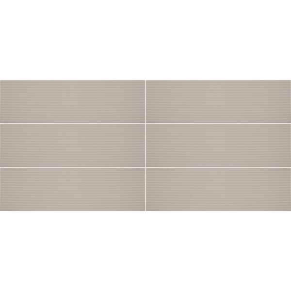 Daltile Stencil 4in x 12in Glazed Porcelain Linear Wall Tile 8.72 SQFT Per Carton, 30PK - SC33RCT412LNRMT