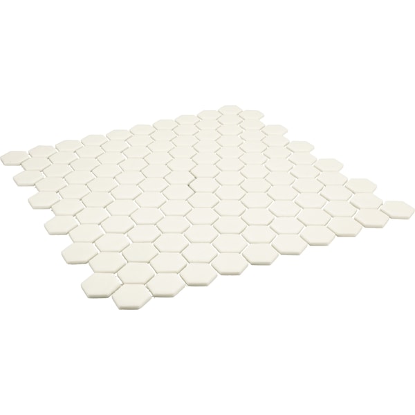 Daltile Uptown Glass 1in Hexagon Mosaic, 16.92 SQFT Per Carton, 18PK - UP201HEXMS1P