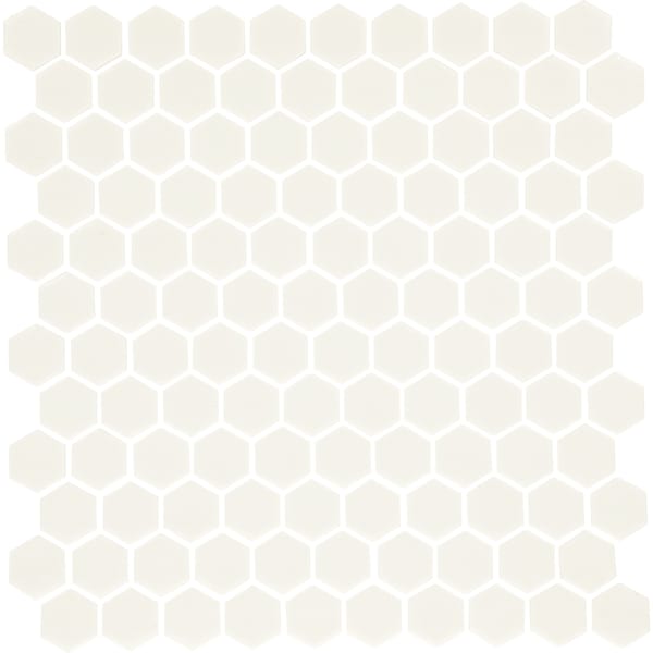 Daltile Uptown Glass 1in Hexagon Mosaic, 16.92 SQFT Per Carton, 18PK - UP201HEXMS1P