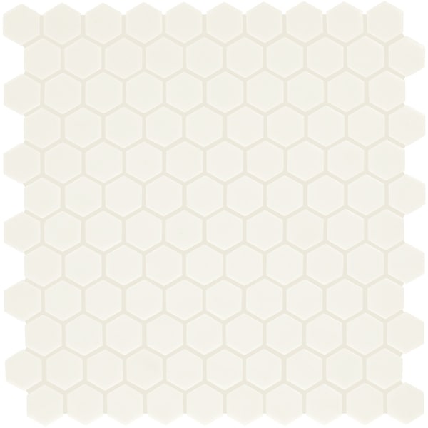 Daltile Uptown Glass 1in Hexagon Mosaic, 16.92 SQFT Per Carton, 18PK - UP201HEXMS1P