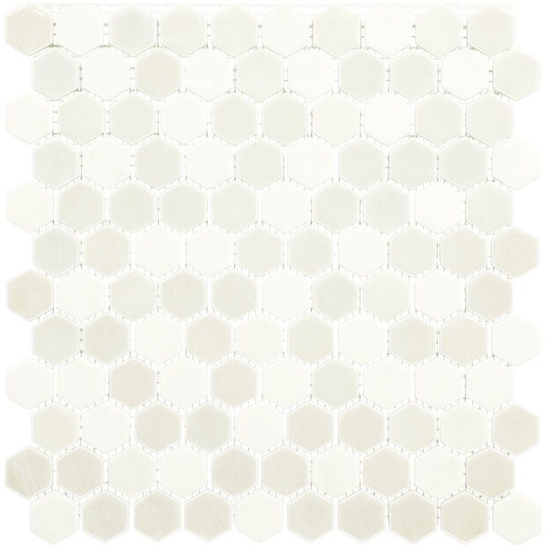 Daltile Uptown Glass 1in Hexagon Mosaic, 16.92 SQFT Per Carton, 18PK - UP201HEXMS1P