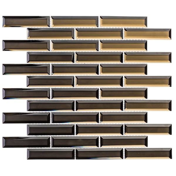 Andova Tiles ANDOVA TILES Vega 1" x 4" Beveled Glass Mosaic Tile - ANDVEG169
