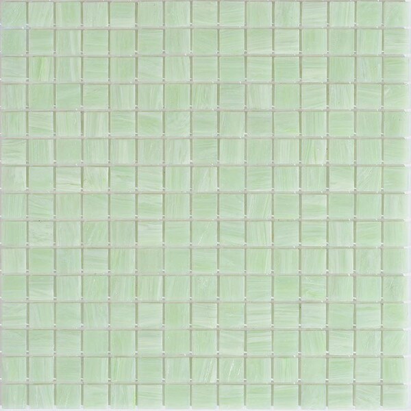 Apollo Tile Celestial 12 in. x 12 in. Glossy Tea Green Glass Mosaic Wall and Floor Tile 20 sq. ft./case, 20PK - APLST88GN409A