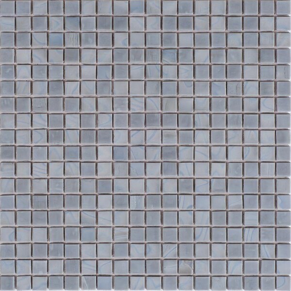 Apollo Tile Skosh 11.6 in. x 11.6 in. Glossy Metal Gray Glass Mosaic Wall and Floor Tile 18.69 sqft/case, 20PK - APLNB88GR714A