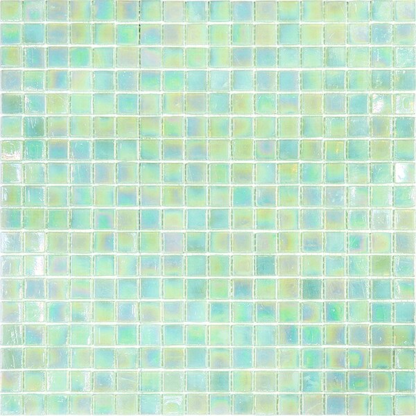 Apollo Tile Skosh 11.6inx11.6in Glossy Ultramarine Green Glass Mosaic Wall and Floor Tile 18.69 sqft/case, 20PK - APLNB88GN422A