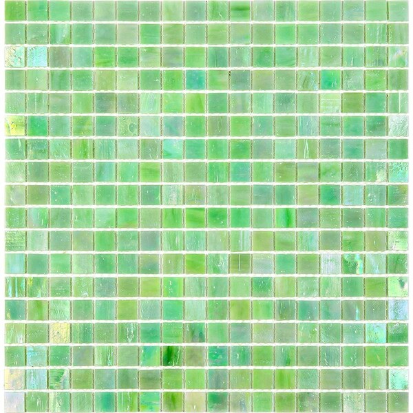 Apollo Tile Skosh 11.6inx11.6in Glossy British Racing Green Glass Mosaic Wall Floor Tile 18.69 sqft/case, 20PK - APLNB88GN445A