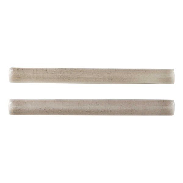 Msi Dove Gray Quarter Round Molding 5/8 In. X 6 In. Glazed Ceramic Floor And Wall Tile, 20PK - ZOR-MD-T-0014