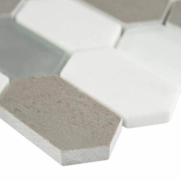 Msi Lascari Picket 12 In. X 11.63 In. X 8 Mm Multi-Surface Mesh-Mounted Mosaic Tile, 10PK - ZOR-MD-0309
