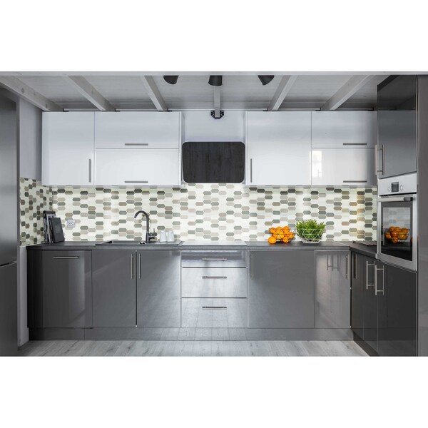 Msi Lascari Picket 12 In. X 11.63 In. X 8 Mm Multi-Surface Mesh-Mounted Mosaic Tile, 10PK - ZOR-MD-0309