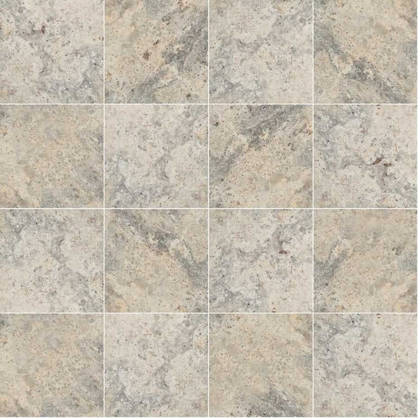 Msi Silver 16 In. X 16 In. Tumbled Travertine Paver Tile - ZOR-LSC-0061