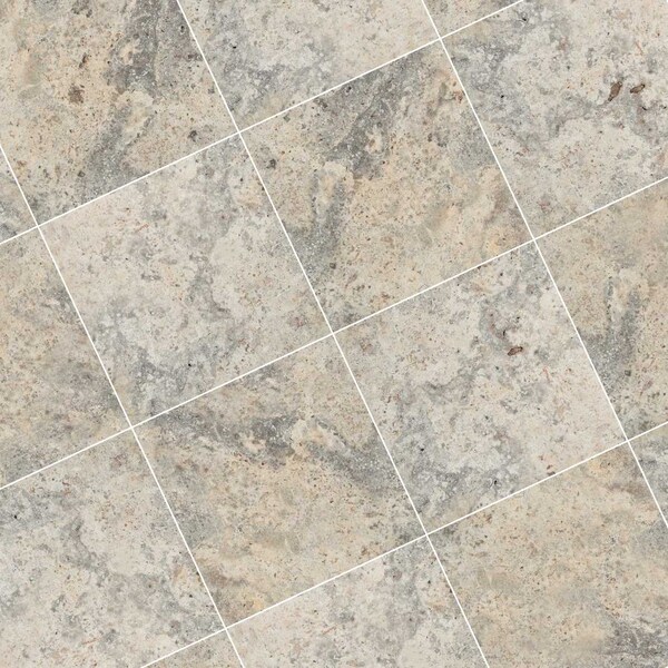 Msi Silver 16 In. X 16 In. Tumbled Travertine Paver Tile - ZOR-LSC-0061