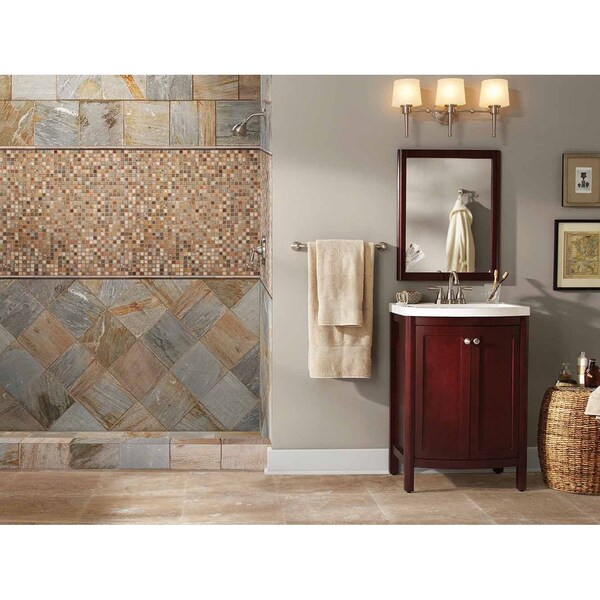 Msi Manhattan Mounted SAMPLE Blend Random Sized Glass And Metal Mosaic Tile In Brown - ZOR-MD-0113-SAM
