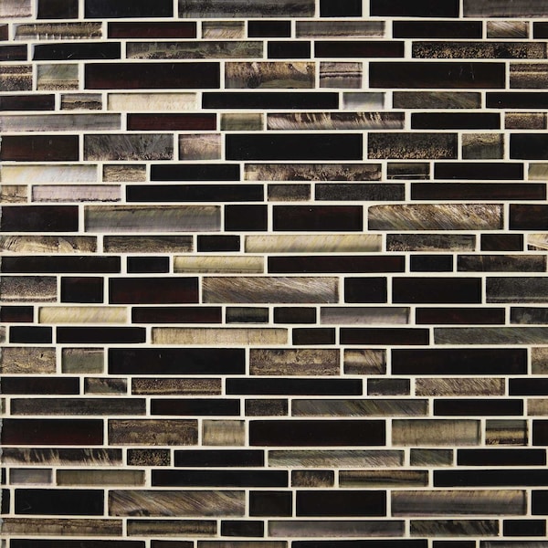 Msi Artista Interlocking 12 In. X 12 In. X 8 Mm Glass Mesh-Mounted Mosaic Wall Tile, 10PK - ZOR-MD-0421